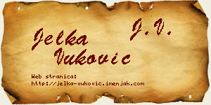 Jelka Vuković vizit kartica